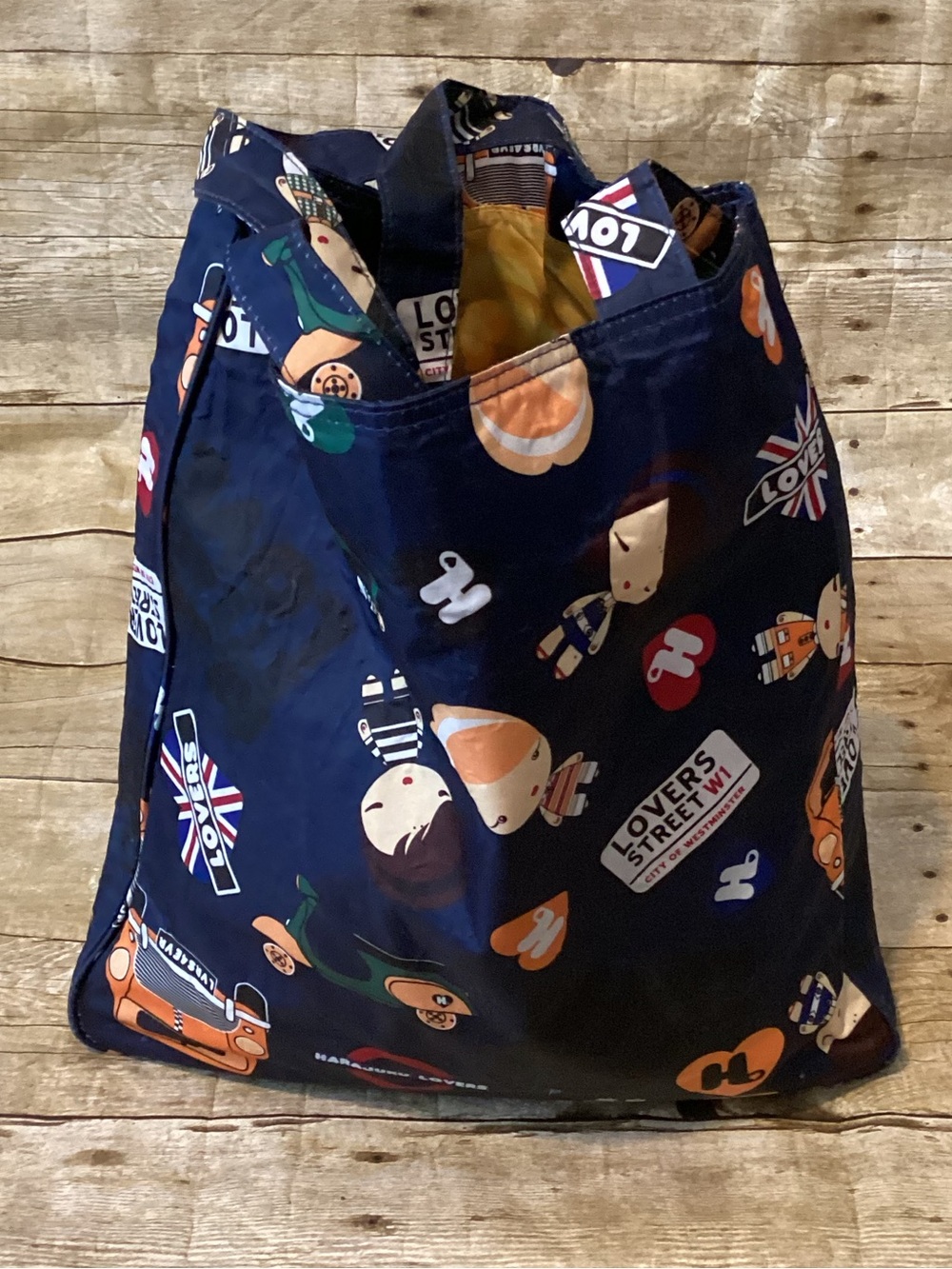 Harajuku Lovers London Print Tote Bag | Large Casual Carryall